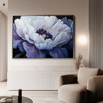 Floral 1148 Canvas Art 18" x 24" / 45 x 60 cm / Black
