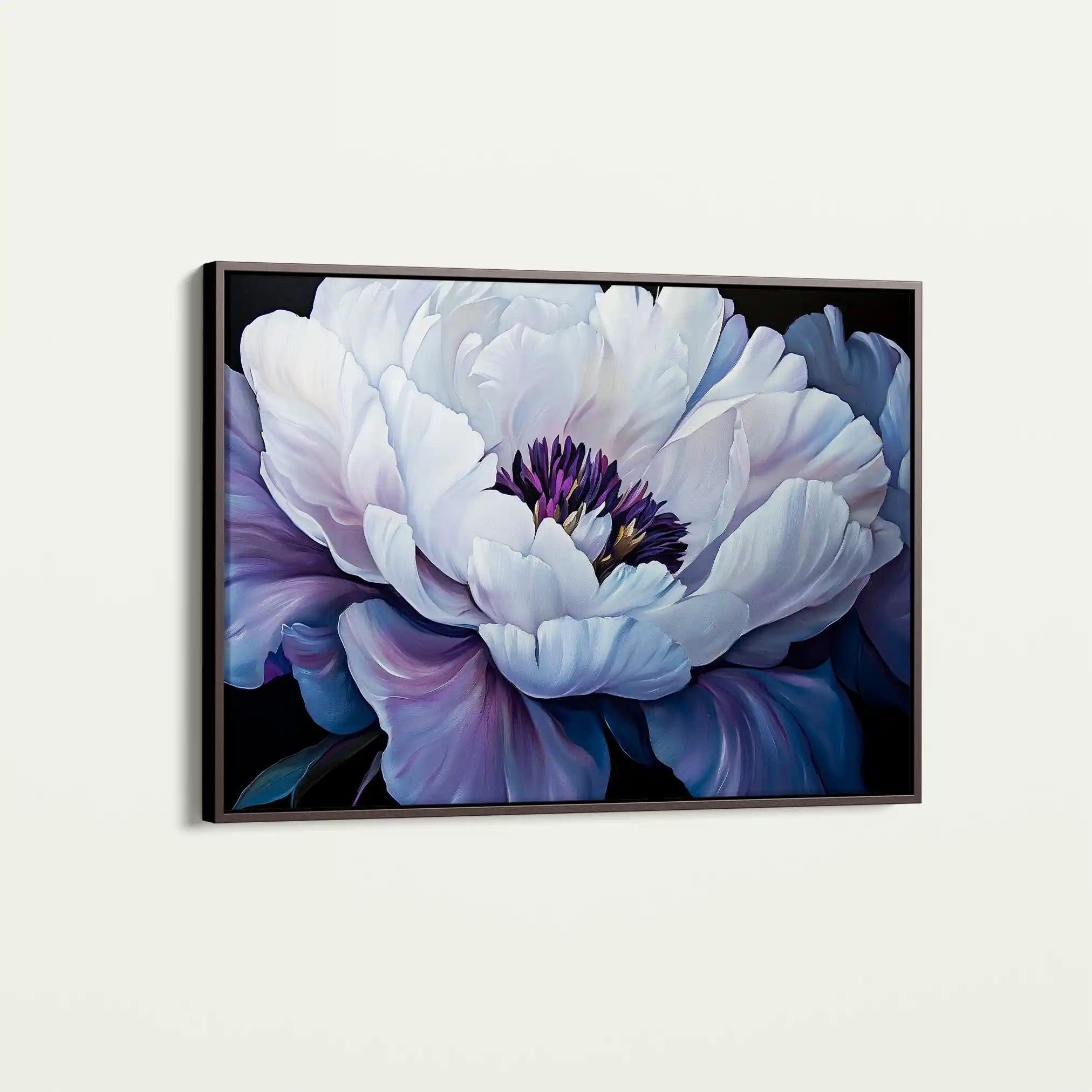 Floral 1148 Canvas Art 60 x 40 cm / Black