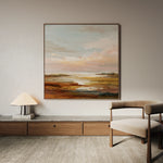 Abstract 1149 Canvas Art 16" x 16" / 40 x 40 cm / Black