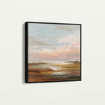 Abstract 1149 Canvas Art 16" x 16" / 40 x 40 cm / Black