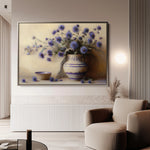 Floral 1149 Canvas Art 18" x 24" / 45 x 60 cm / Black