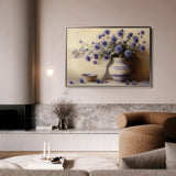 Floral 1149 Canvas Art 18" x 24" / 45 x 60 cm / Black