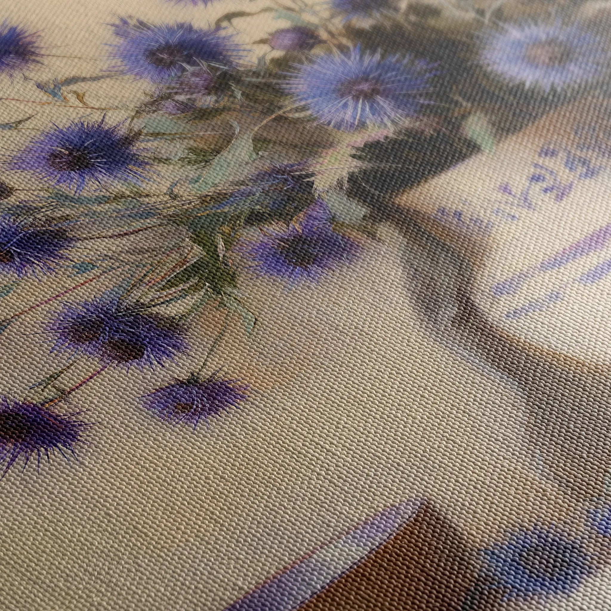 Floral 1149 Canvas Art 18" x 24" / 45 x 60 cm / Black