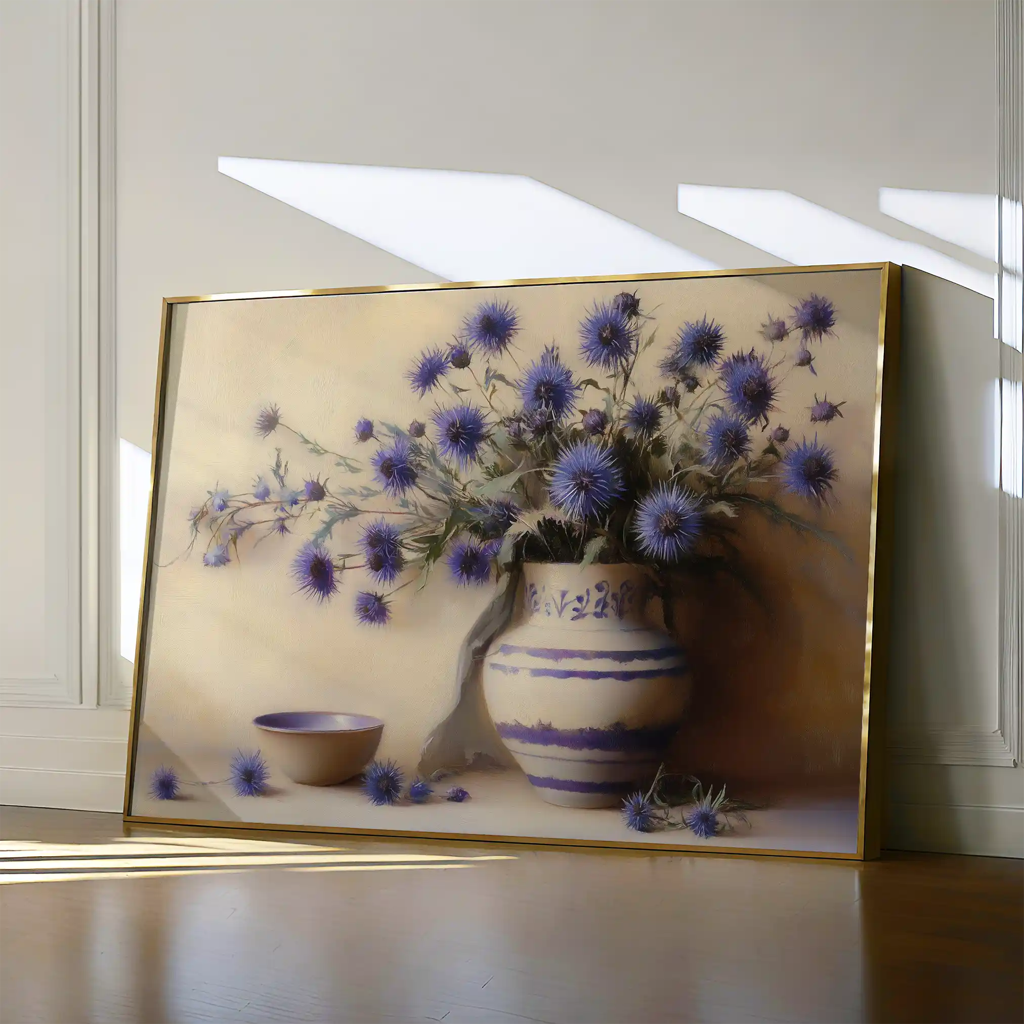 Floral 1149 Canvas Art 60 x 40 cm / Black