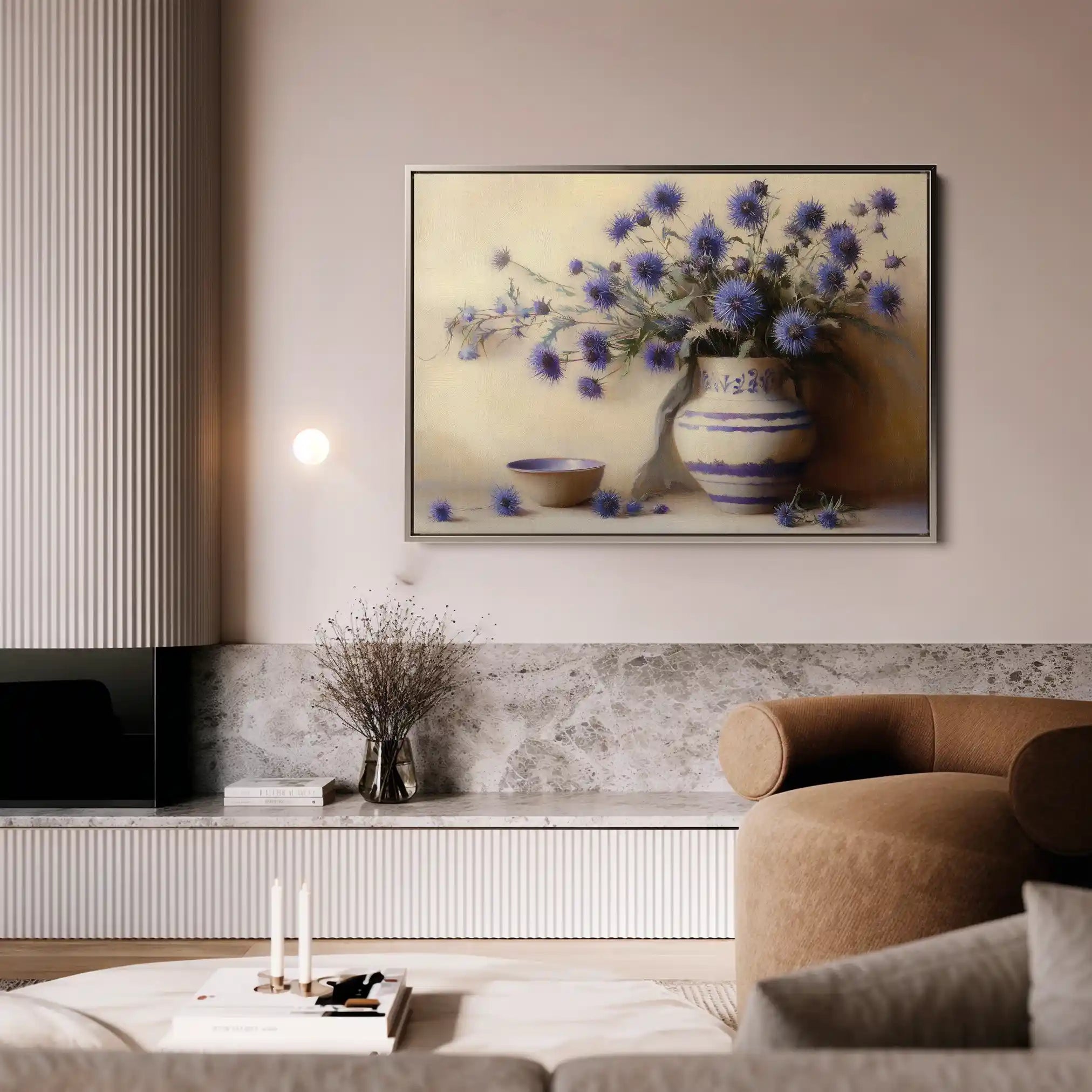 Floral 1149 Canvas Art 60 x 40 cm / Black