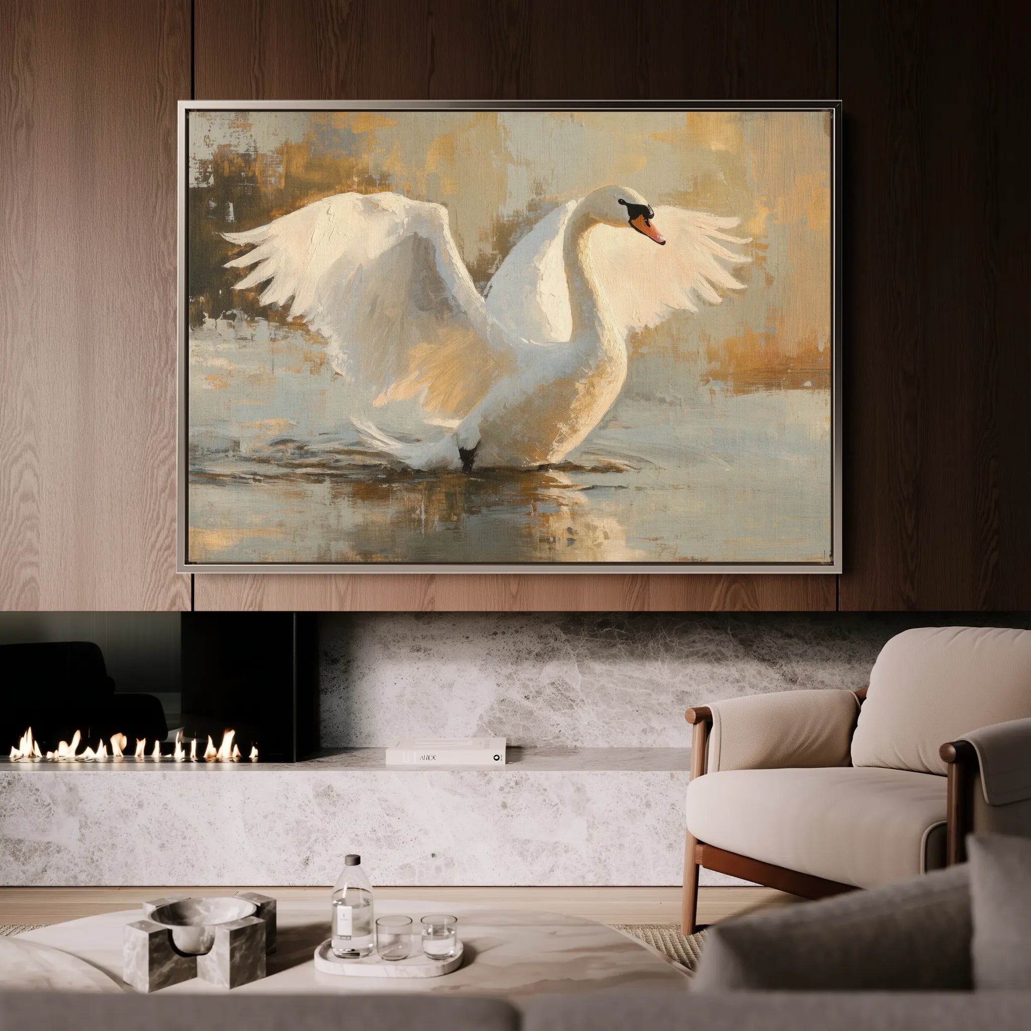 Animals 115 Canvas Art 18" x 24" / 45 x 60 cm / Black