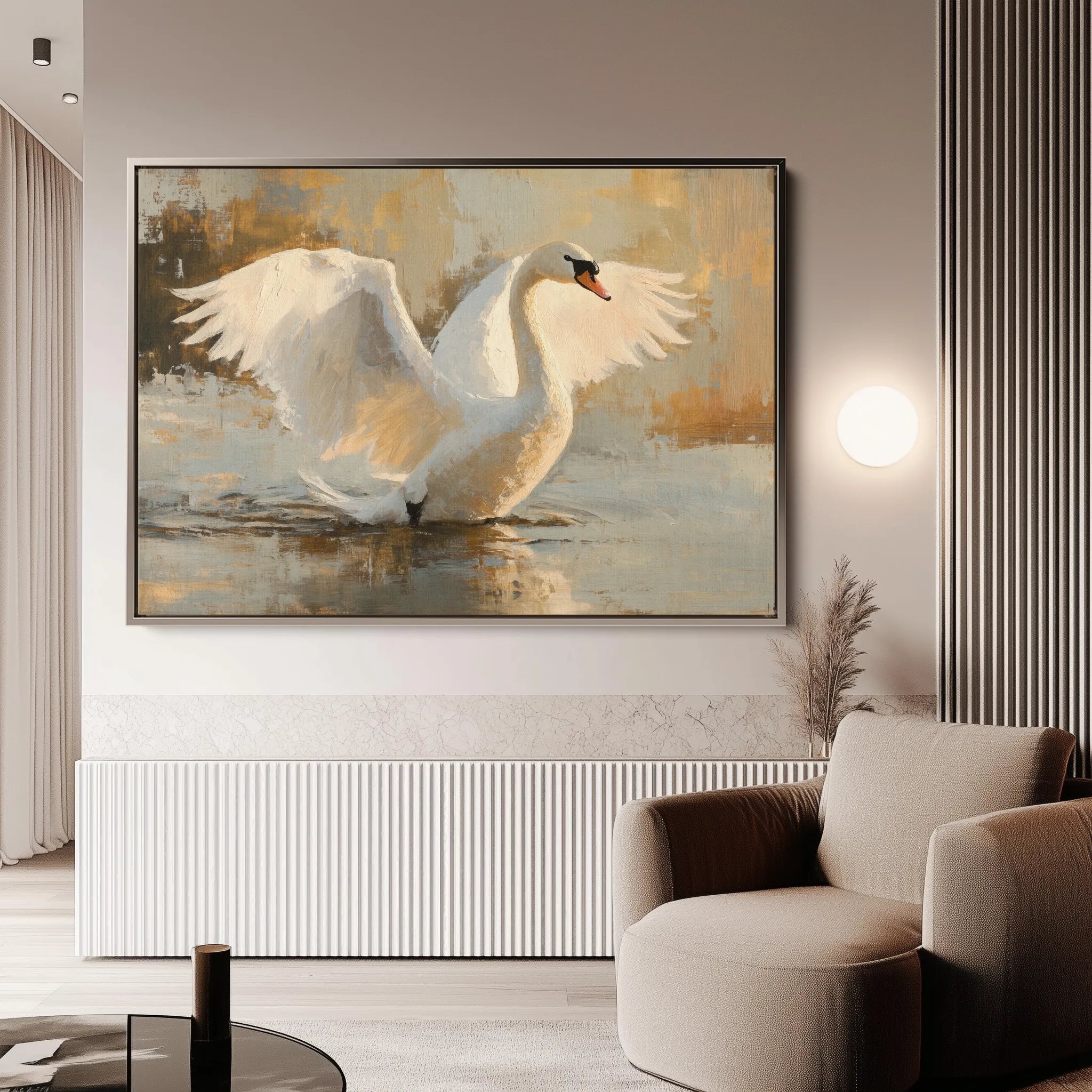 Animals 115 Canvas Art 18" x 24" / 45 x 60 cm / Black