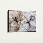 Floral 115 Canvas Art 18" x 24" / 45 x 60 cm / Black