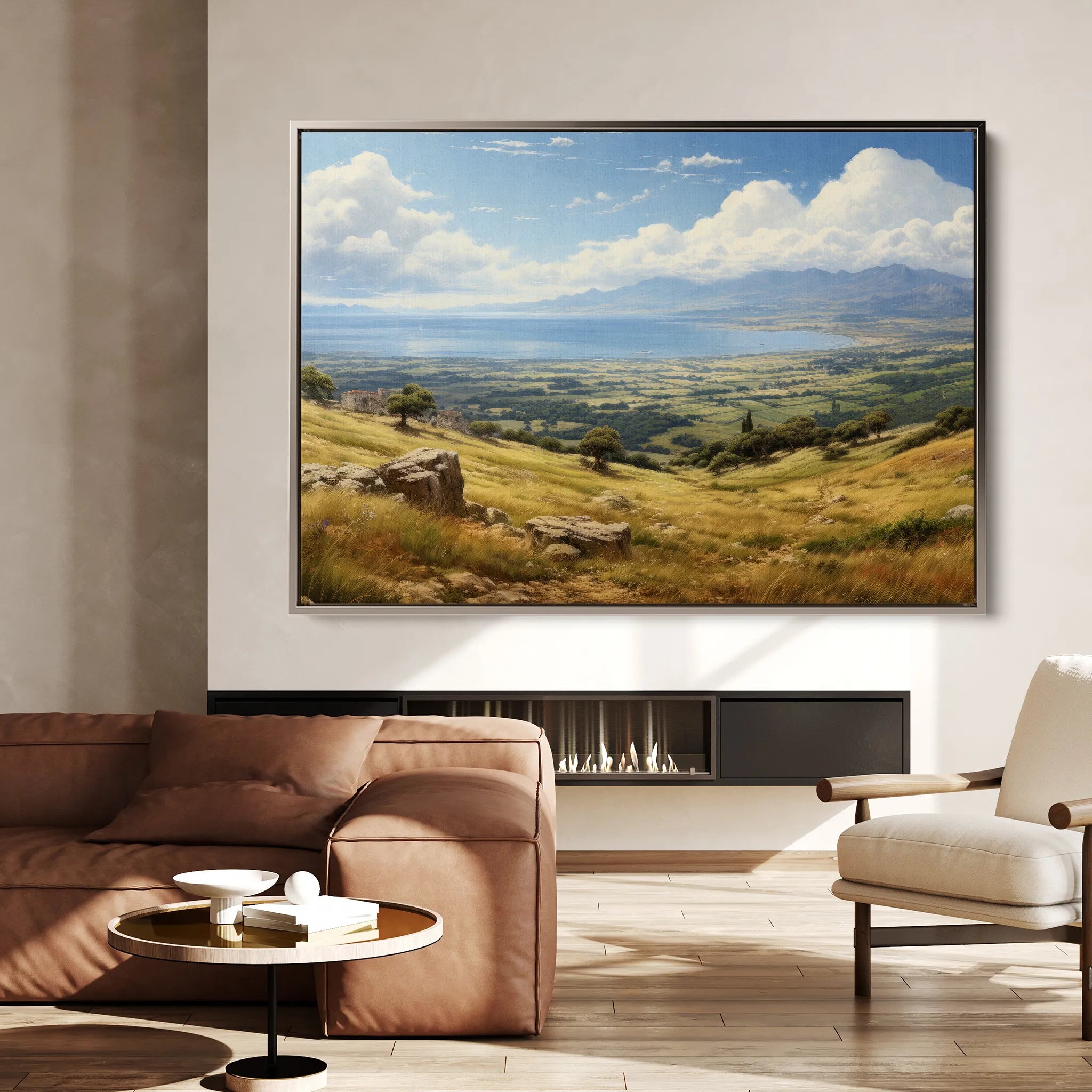 Landscape 115 Canvas Art 18" x 24" / 45 x 60 cm / Black