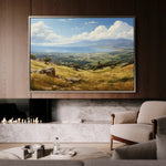 Landscape 115 Canvas Art 18" x 24" / 45 x 60 cm / Black