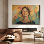 Portrait 115 Canvas Art 18" x 24" / 45 x 60 cm / Black