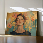 Portrait 115 Canvas Art 60 x 40 cm / Black
