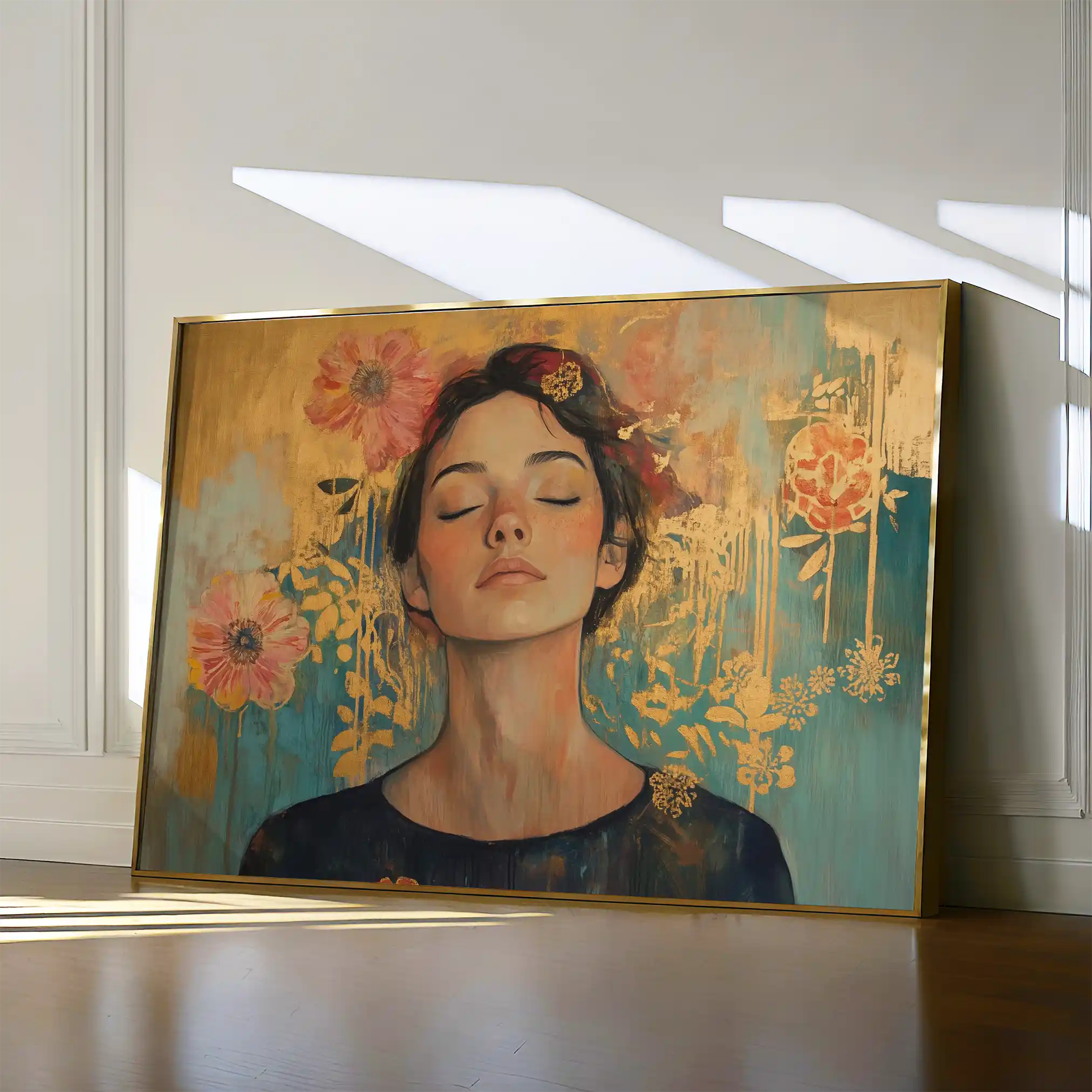 Portrait 115 Canvas Art 60 x 40 cm / Black