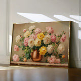 Floral 1150 Canvas Art 18" x 24" / 45 x 60 cm / Black