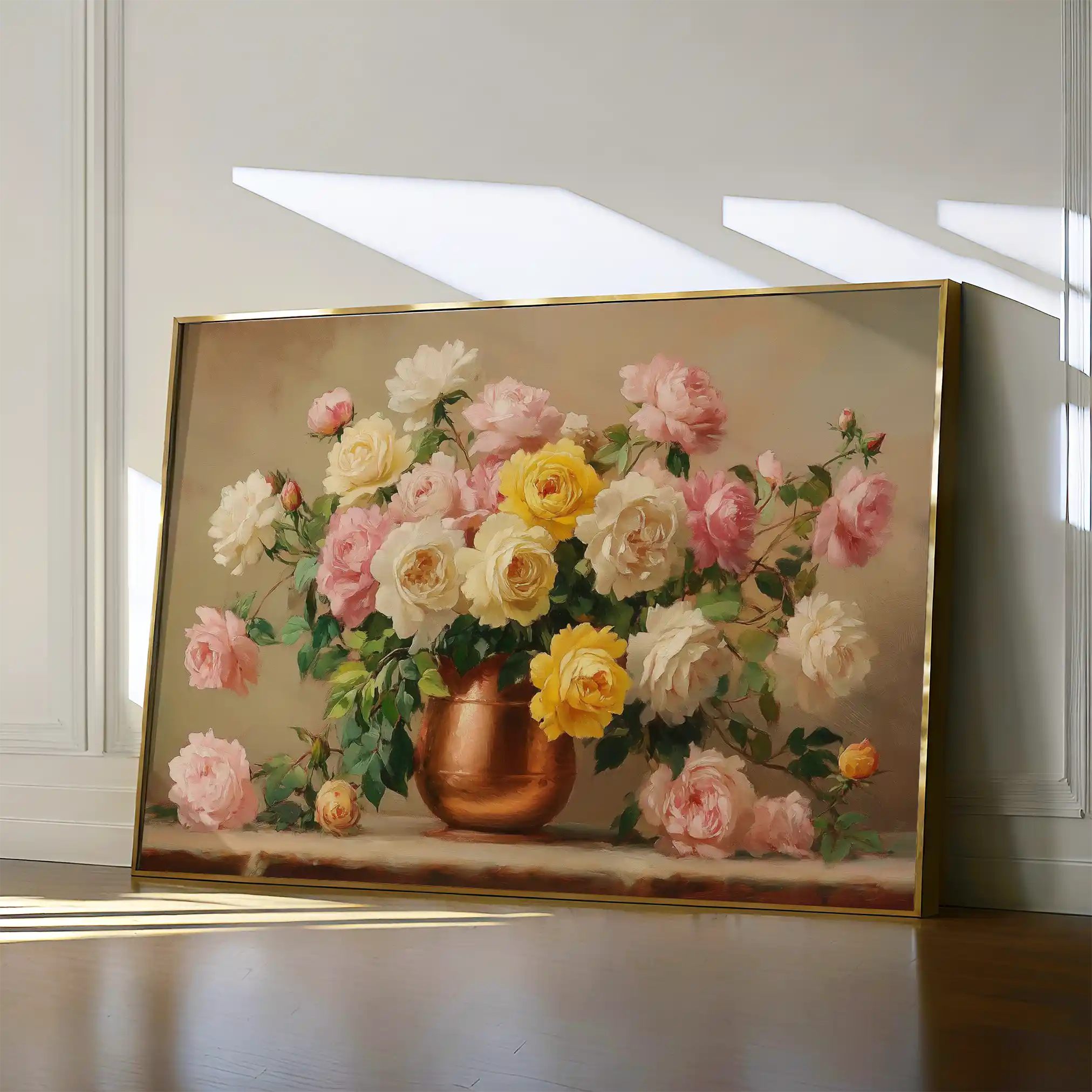 Floral 1150 Canvas Art 60 x 40 cm / Black
