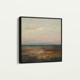 Abstract 1151 Canvas Art 16" x 16" / 40 x 40 cm / Black