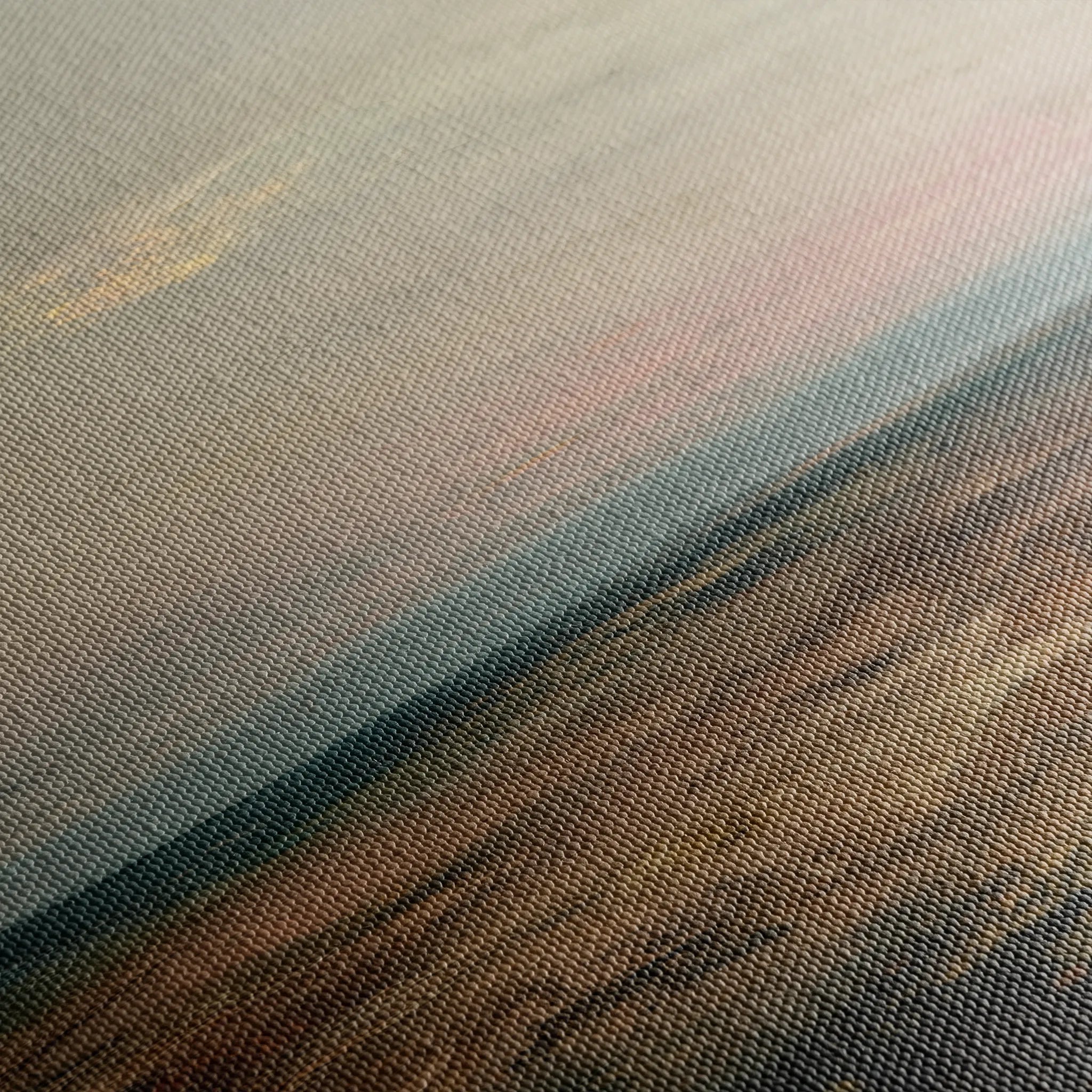 Abstract 1151 Canvas Art 16" x 16" / 40 x 40 cm / Black