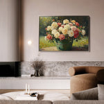 Floral 1151 Canvas Art 18" x 24" / 45 x 60 cm / Black