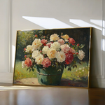 Floral 1151 Canvas Art 60 x 40 cm / Black