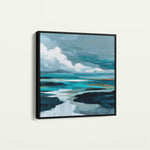 Abstract 1152 Canvas Art 60 x 60 cm / Black