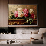 Floral 1152 Canvas Art 18" x 24" / 45 x 60 cm / Black
