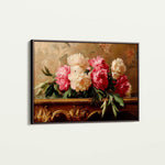 Floral 1152 Canvas Art 18" x 24" / 45 x 60 cm / Black