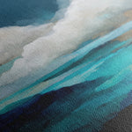 Abstract 1153 Canvas Art 16" x 16" / 40 x 40 cm / Black