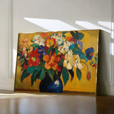 Floral 1153 Canvas Art 18" x 24" / 45 x 60 cm / Black