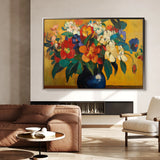 Floral 1153 Canvas Art 18" x 24" / 45 x 60 cm / Black