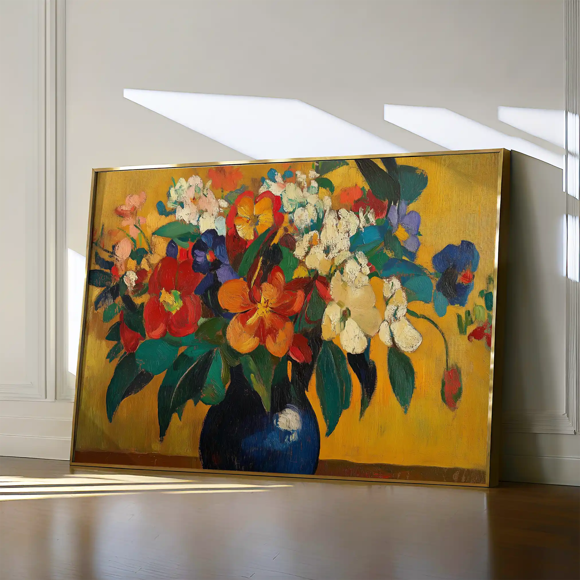 Floral 1153 Canvas Art 60 x 40 cm / Black