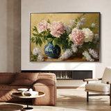 Floral 1154 Canvas Art 18" x 24" / 45 x 60 cm / Black