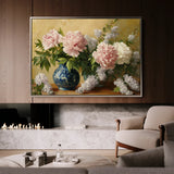 Floral 1154 Canvas Art 18" x 24" / 45 x 60 cm / Black