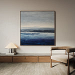 Abstract 1155 Canvas Art 16" x 16" / 40 x 40 cm / Black