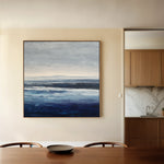 Abstract 1155 Canvas Art 16" x 16" / 40 x 40 cm / Black