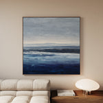 Abstract 1155 Canvas Art 16" x 16" / 40 x 40 cm / Black