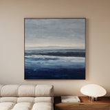 Abstract 1155 Canvas Art 16" x 16" / 40 x 40 cm / Black