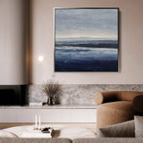 Abstract 1155 Canvas Art 16" x 16" / 40 x 40 cm / Black