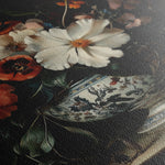 Floral 1155 Canvas Art 18" x 24" / 45 x 60 cm / Black