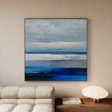 Abstract 1156 Canvas Art 16" x 16" / 40 x 40 cm / Black
