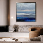 Abstract 1156 Canvas Art 16" x 16" / 40 x 40 cm / Black