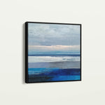 Abstract 1156 Canvas Art 16" x 16" / 40 x 40 cm / Black