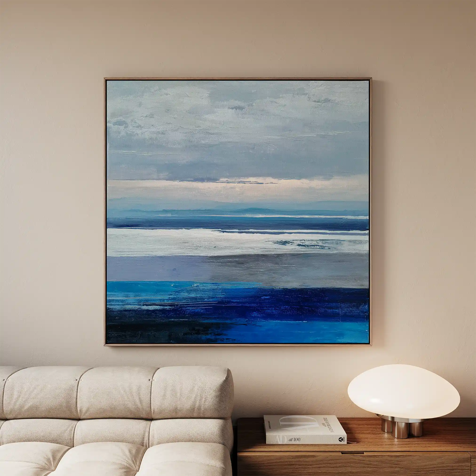 Abstract 1156 Canvas Art 60 x 60 cm / Black