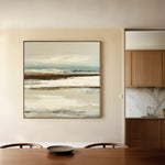 Abstract 1157 Canvas Art 16" x 16" / 40 x 40 cm / Black