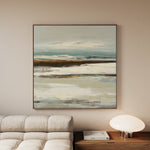 Abstract 1157 Canvas Art 16" x 16" / 40 x 40 cm / Black