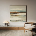 Abstract 1157 Canvas Art 16" x 16" / 40 x 40 cm / Black