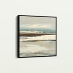 Abstract 1157 Canvas Art 16" x 16" / 40 x 40 cm / Black
