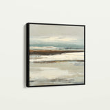 Abstract 1157 Canvas Art 16" x 16" / 40 x 40 cm / Black