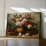 Floral 1157 Canvas Art 18" x 24" / 45 x 60 cm / Black