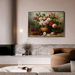 Floral 1157 Canvas Art 18" x 24" / 45 x 60 cm / Black