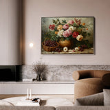 Floral 1157 Canvas Art 18" x 24" / 45 x 60 cm / Black